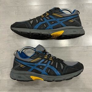 ASICS GEL-Venture 7 Men’s Size 9 Metropolis Black Trail Running Shoes Sneakers